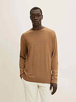 Кофта basic crew neck sweater 1027661-18950 Tom Tailor XXL Коричневий 1027661-18950