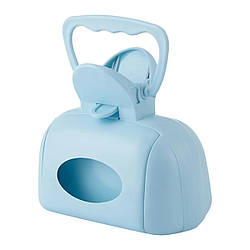 Совок-ківш для прибирання за собакою на вулиці Plastic Scooper Синій пластиковий совок із відсіком для пакета (ST)