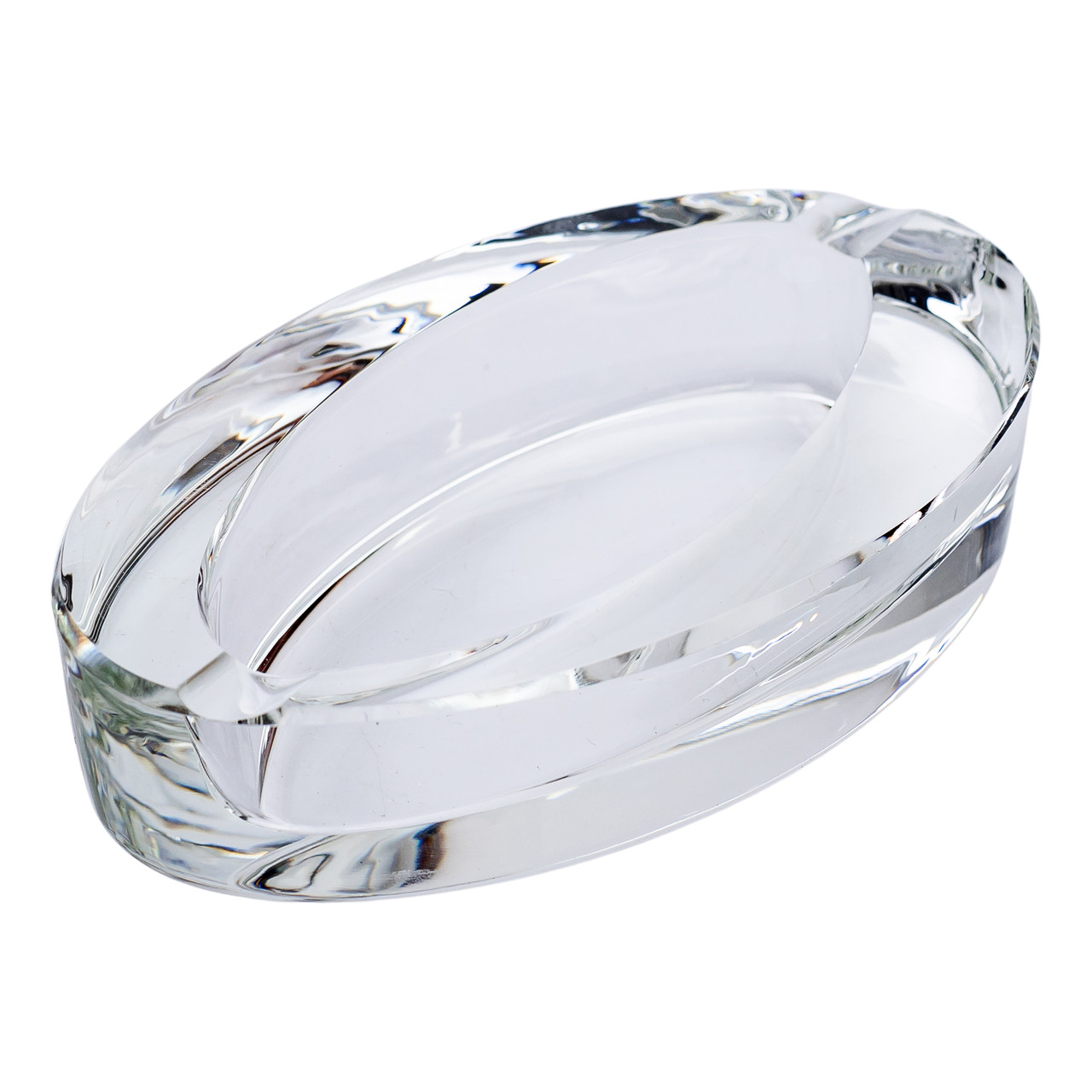 Скляна попільничка для сигарет 13×7.5×2.5 см декоративна настільна, вишуканий аксесуар елегантний інтер'єрний витончена, фото 1