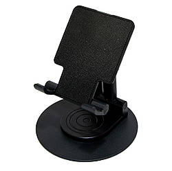 Підставка для телефона 360 Rotate the folding phone holder Чорний, універсальний тримач для телефона (ST)