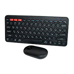 Бездротова клавіатура + мишка Multimedia Keyboard 2.4GHz (3 ор. кнопки) маленька клавіатура та миша (ST)