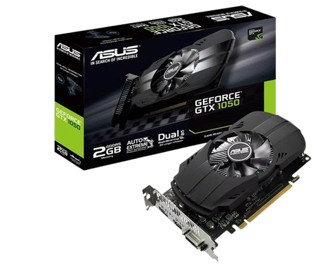 Відеокарта GeForce GTX 1050 2GB Asus Phoenix (PH-GTX1050-2G) Б/В, фото 1