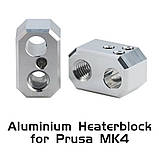 Хітблок Prusa Nextruder Heaterblock для XL/ MK3.9/ MK3.9S/ MK4/ MK4S/ Алюмінієвий нагрівальний блок 3D-принтера (оригінал, 13900), фото 3