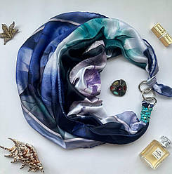 Дизайнерська хустка My Scarf "Океан любові" 90 на 90 см