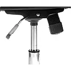 Поворотне офісне крісло зі спинкою на колесах, регуляція нахилу спинки та висоти сидіння, до 120 кг, чорне, фото 3