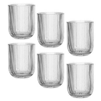 Набір із 6-ти скляних прозорих склянок Merlot Edelman