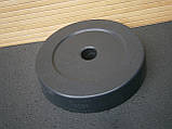 Диск для гантелей та штанг граніліт армований 2,5 кг / 26 мм / 1 шт, фото 3