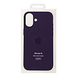 Чохол Silicone Case with MagSafe для iPhone 16 Plus Колір Plum, фото 4