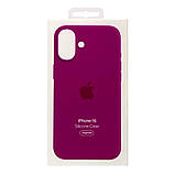 Чохол Silicone Case with MagSafe для iPhone 16 Plus Колір Plum, фото 6