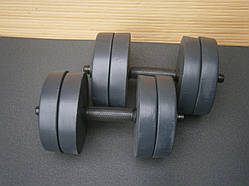 Гантелі розбірні Sport Lux 2 шт по 10 кг граніліт армований 35см / 25мм