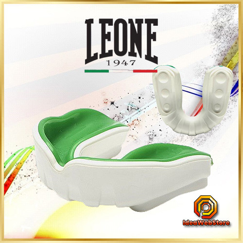 Капа боксерська Leone Powerguard Green анатомічна захисна капа для боксу, MMA та єдиноборств