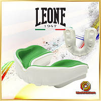 Капа боксерська Leone Powerguard Green анатомічна захисна капа для боксу, MMA та єдиноборств