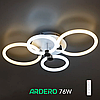 Люстра FELICITY 76Вт AL6134 ARD біла із хромом Ardero 2700К-6500К 8450Lm LED з пультом ДУ 615х415х130мм, фото 4