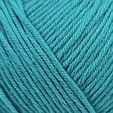 Пряжа Cotton Bay/Коттон Бай, блакитно-бірюзовий 131, Performance, фото 3