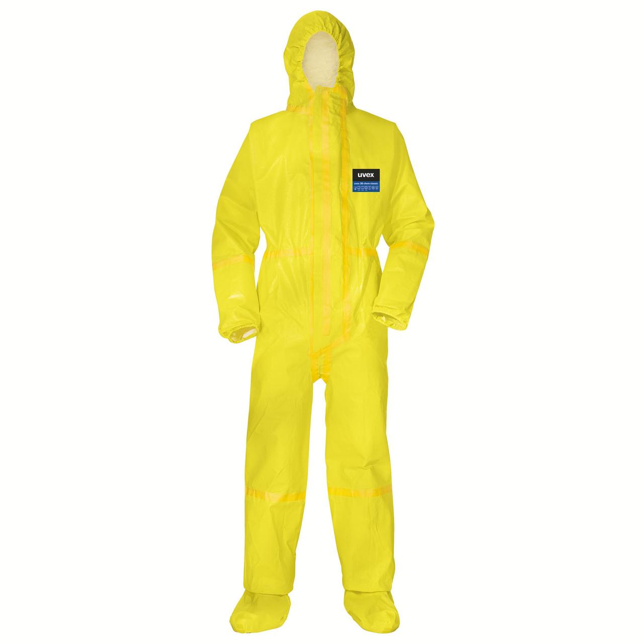 Костюм хімічного захисту Uvex 3B Chem Classic+, Жовтий, Розмір М (8849810)