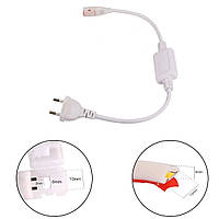 Кабель живлення LEDTech для під'єднання неону СОВ/FCOB 220V (50м мах.)