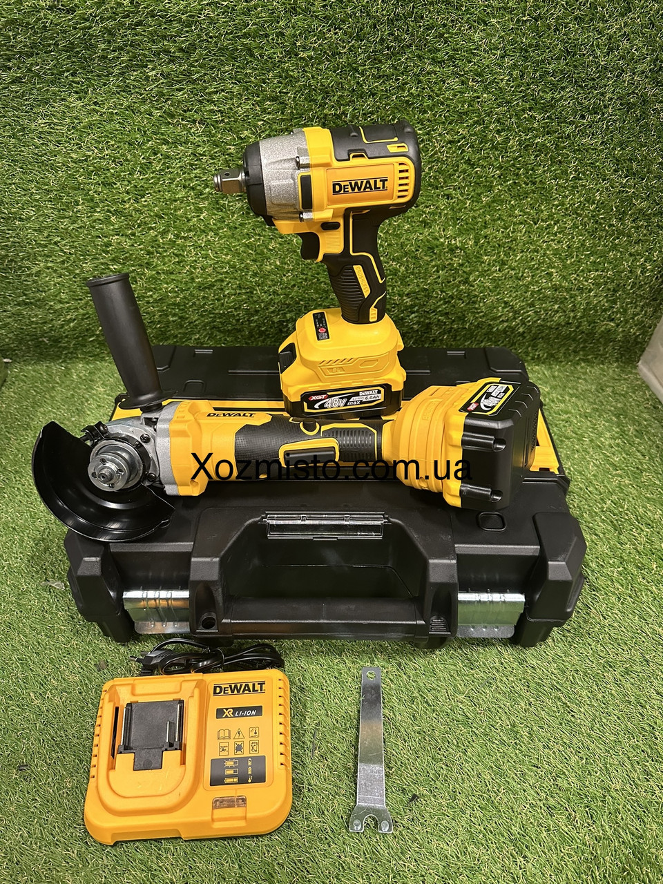 Набір 2в1 АКБ DeWalt 48 V (Гайковерт DCF922D2T + Болгарка DCG405P2) Набір 2в1 Девольт