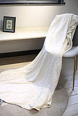 Плед флісовий Bella Villa 200х220 см молочний