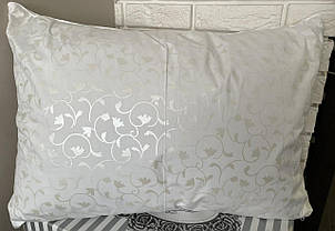 Подушка Bella Villa Лебединий пух 50х70 см, тик білий (на змійці)