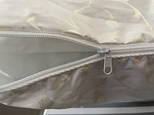 Подушка Bella Villa Лебединий пух 70х70 см, тик білий (на блискавці)