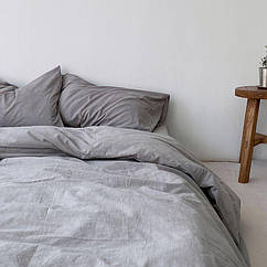 Комплект постільної білизни Bella Villa Варена бавовна полуторна сіра (W-0016 Sn)