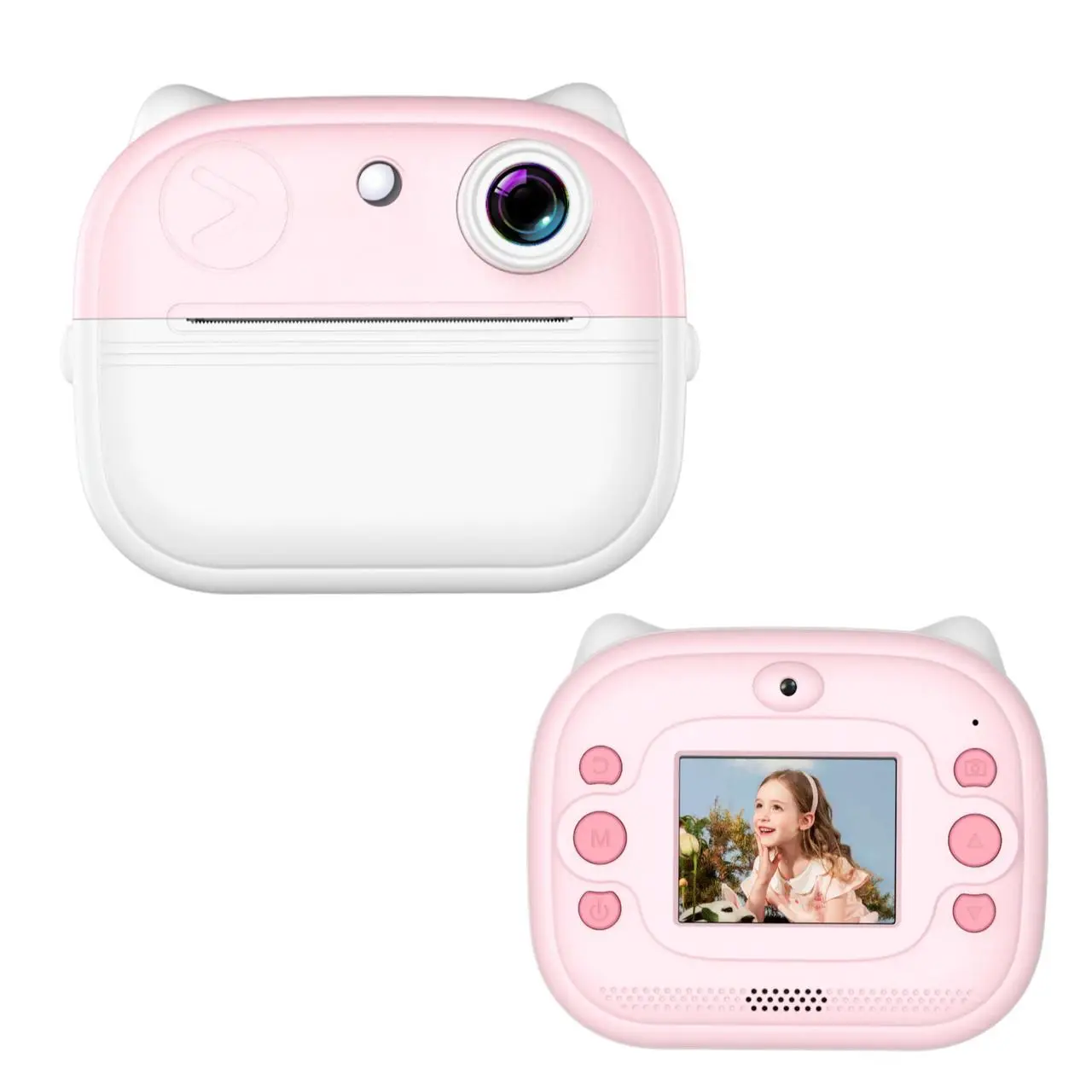 Дитячий фотоапарат моментального друку фото Вушка Smart Kids Q9 M