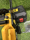 Акумуляторна пила DeWalt DCM122N (48V, 6 Аh) АКБ пила з автоматичним змащенням ланцюга, фото 10