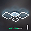 Люстра FELICITY 80Вт AL6134-2 ARD біла з хромом Ardero 2700К-6500К 8910Lm LED з пультом ДУ 720х425х130мм, фото 6