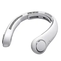 Вентилятор на шию JisuLife Neck Fan Life4 портативний, Type-C, 5000 mAh — Сірий
