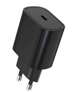 Зарядний пристрій мережевий USB PD 25W 1 USB-C чорний