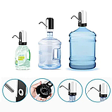 Електрична помпа для води Water Dispenser, автоматичний дозатор-насадка на бутель DL-31-White, фото 8