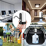 Електрична помпа для води Water Dispenser, автоматичний дозатор-насадка на бутель DL-31-White, фото 9