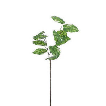 Штучна гілка для декору в зеленому кольорі Філодендрон Edelman