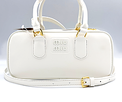Жіноча сумка MIU MIU з Натуральною Шкіра Білий