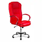 Поворотне офісне крісло зі спинкою на колесах, регуляція нахилу спинки та висоти сидіння, до 120 кг, чорне, фото 9