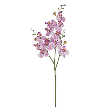 Фаленопсис штучна квітка для декору у фіолетовому кольорі Edelman