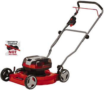 Газонокосарка акумуляторна Einhell PXC GE-CM 36/48 Li M 36В(18+18) 48см без травозбірника 30-75мм 16.9кг