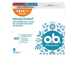 Тампони 8шт без аплікатора ProComfort Super ТМ O.B.