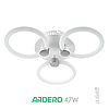 Люстра FELICITY 47Вт AL6133 ARD біла із хромом Ardero 2700К-6500К 5180Lm LED з пультом ДУ 400х400х90мм, фото 3