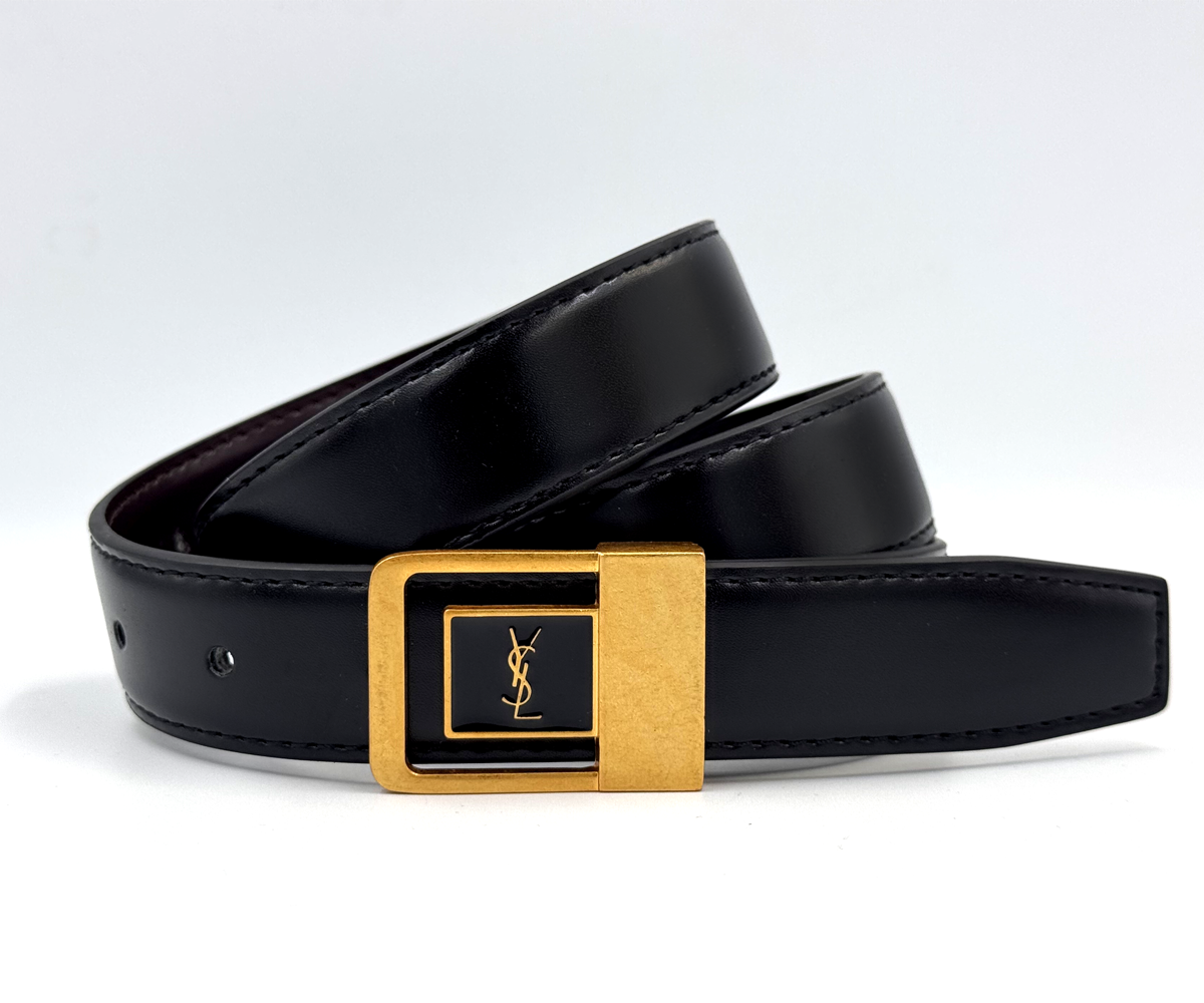 Ремінь жіночий YVES SAINT LAURENT Натуральна Шкіра Прошитий, фото 1