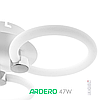 Люстра FELICITY 47Вт AL6133 ARD біла із хромом Ardero 2700К-6500К 5180Lm LED з пультом ДУ 400х400х90мм, фото 8