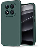 Силиконовый чехол HardCorner Xiaomi Redmi Note 14 Pro+ 5G (с микрофиброй) Green