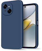 Силіконовий чохол HardCorner Tecno Spark Go 1 (з мікрофіброю) Blue