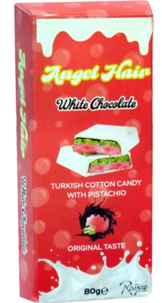 Дубайський білий шоколад Rayess Angel Hair Волосся Ангела 80г, фото 1