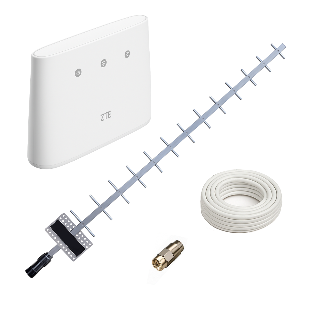 4G інтернет комплект стаціонарний wifi роутер ZTE MF293N і антена Стріла 21 Дб