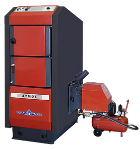 Котел на пелетах ATMOS D 85 P + бункер 1000л + шнек 2.5м