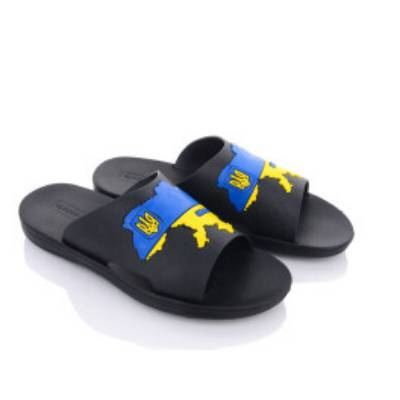 Тапки чоловічі розмір 40-46 матеріал гума колір показаний на зображенні в пакованні від 8 шт., фото 1