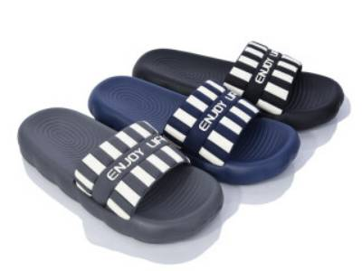 Тапки чоловічі розмір 40-45 матеріал гума колір показаний на зображенні в пакованні від 6 шт., фото 1