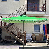 Торгова парасолька Munsen 3×3 м з вітровим клапаном і УФ-захистом, нейлон, металева конструкція, фото 3