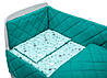 Дитяча постіль Babyroom Dream-05 зелений (зірочки), фото 3